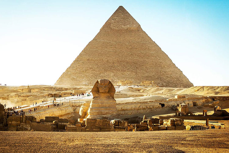giza pyramids and sphinx