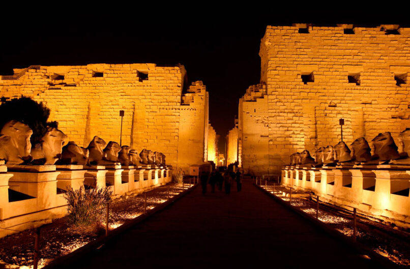 Sound and light show from Karnak Temple